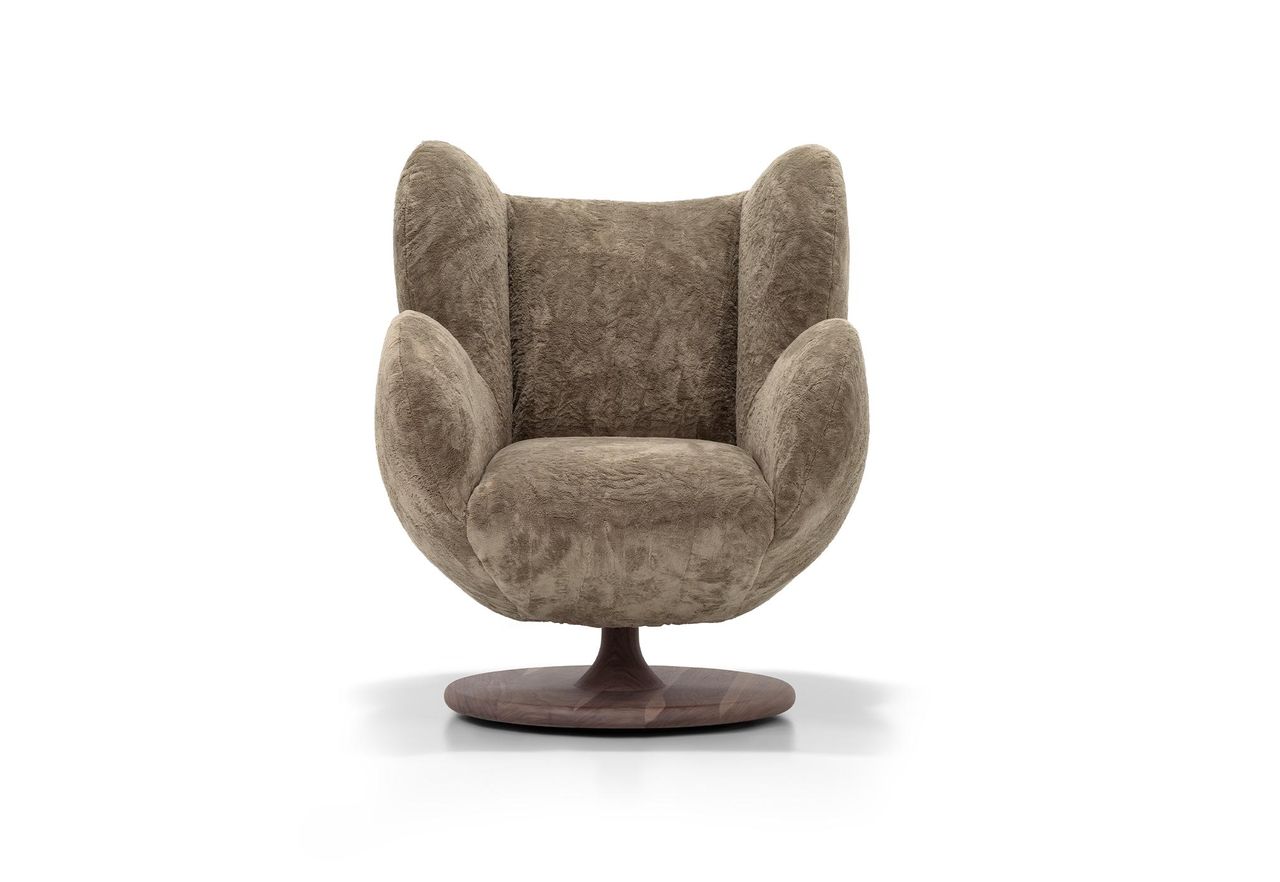 BECKETT SWIVEL CHAIR | CANADA CRUSH DESERT