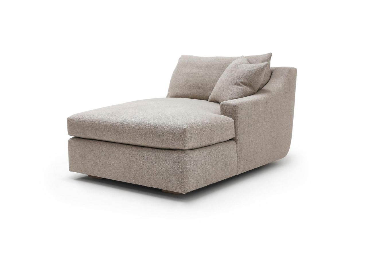 Clarence RAF Chaise | Desert Linen Salt & Pepper | CLR 5002