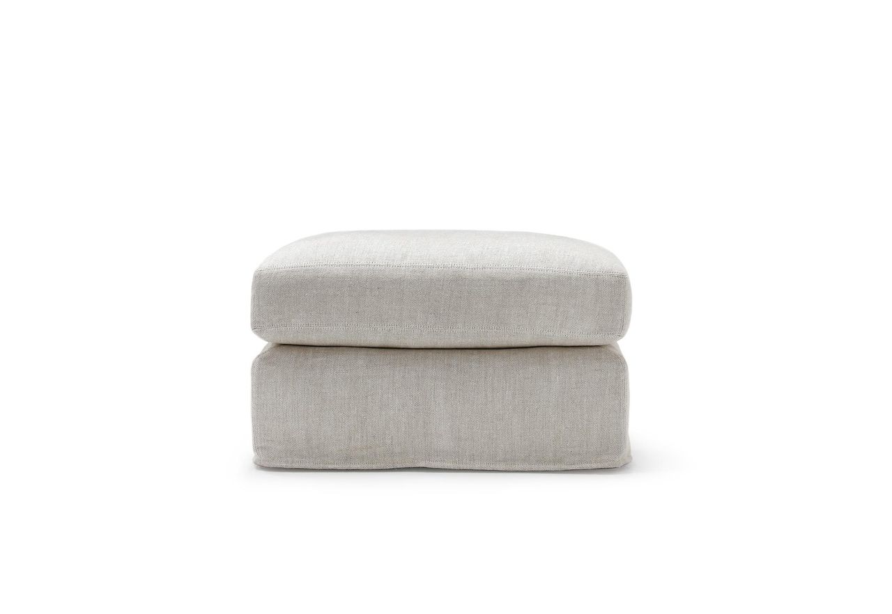 DUKE OTTOMAN | ECO LINEN 2 DRIFTWOOD