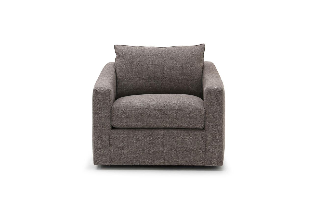 DUKE SWIVEL CLUB CHAIR | TADAO PEWTER