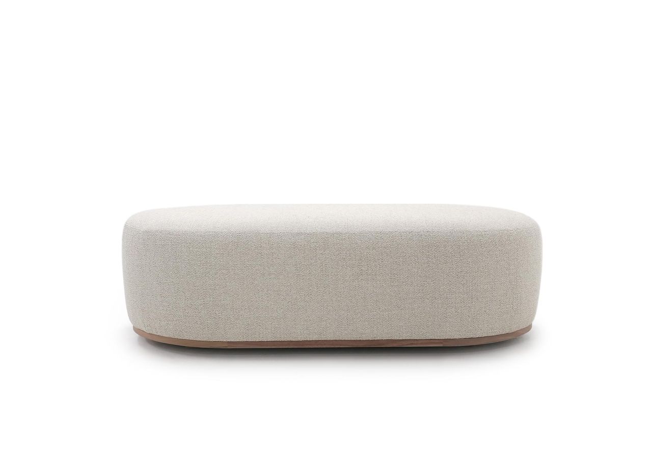 HAMILTON OVAL OTTOMAN | BOEMIAN NATURAL