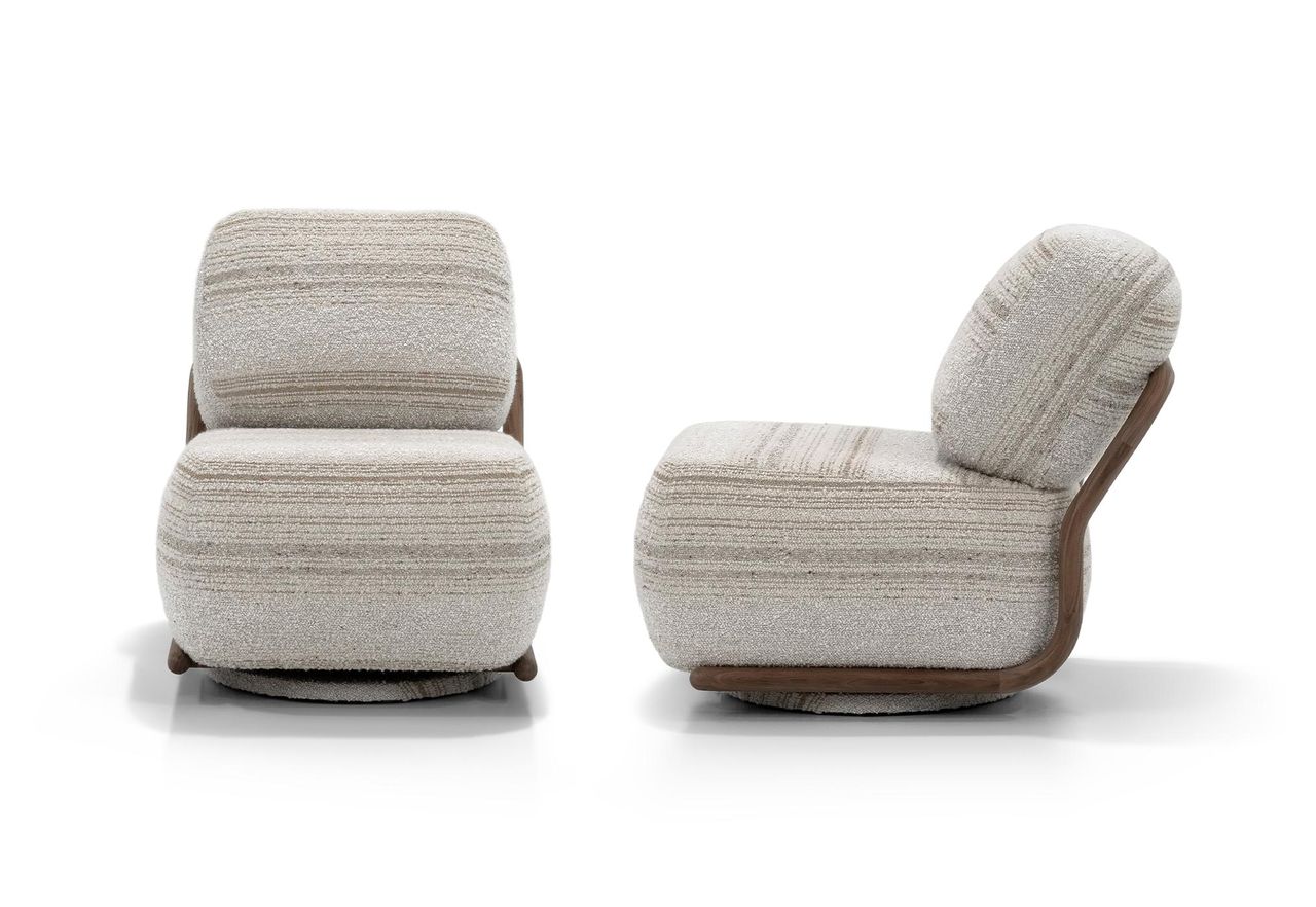 LEO SWIVEL CLUB CHAIR | ADENA MINERAL