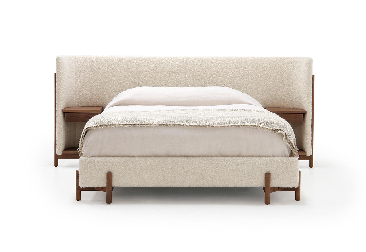 SULLIVAN QUEEN BED | MAKALU OYSTER | DEAD FLAT WALNUT