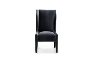 AMELIE DINING CHAIR | COMO DARK GREY