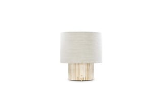 BOBBIO TABLE LAMP | RAW LAYERED L UMBER