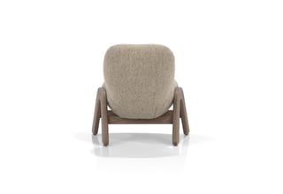 COSMO CLUB CHAIR | BRAEMAR CAMEL DEAD FLAT WALNUT