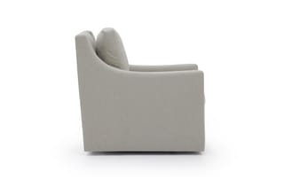 HANNAH SWIVEL CLUB CHAIR | BRAVEHEART LIME STONE