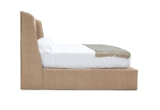 IVY KING BED | GAUZY LINEN BRONZE