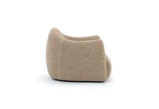 MINA SWIVEL CLUB CHAIR | HARVEST LINEN GINGER