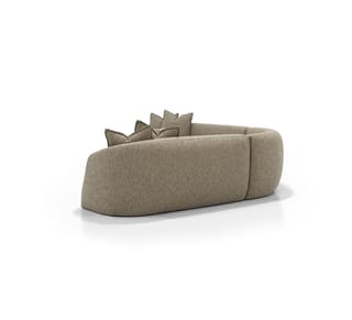 THEO CLUB SECTIONAL | LYSEVIE LIGHT CARAMELLO