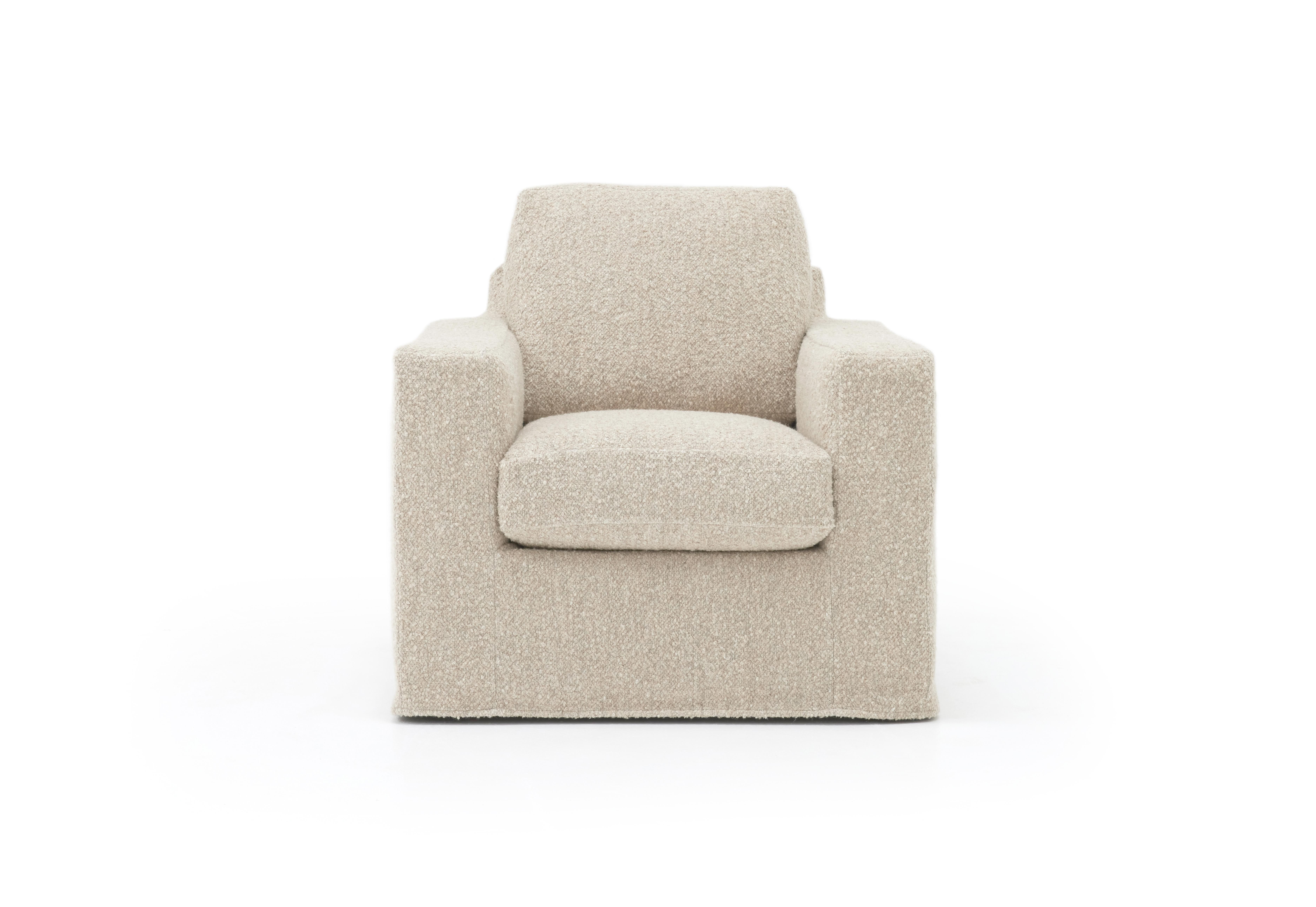GREGOIRE SWIVEL CLUB CHAIR | SIERRA 01 NATURAL