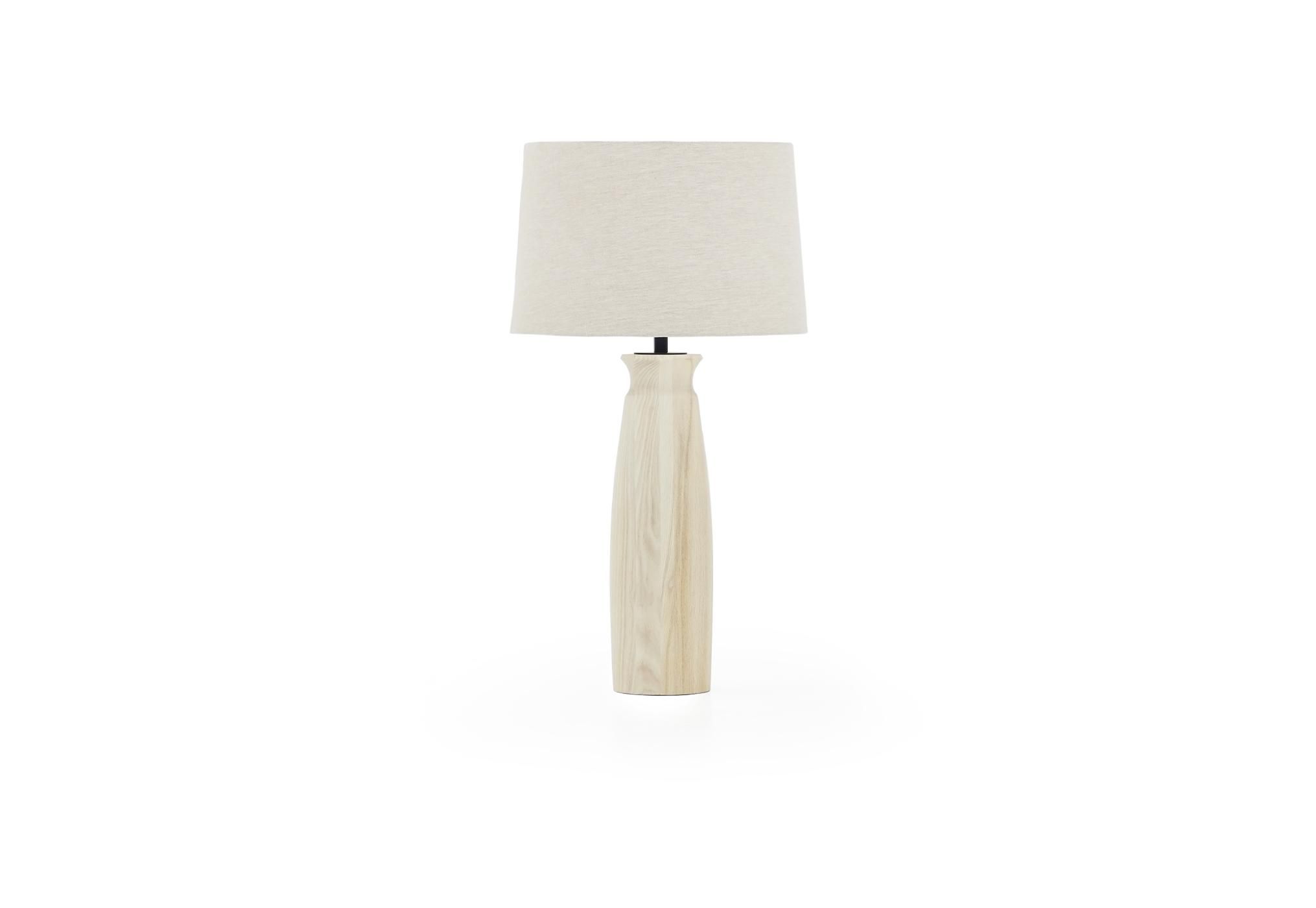 MILAN TABLE LAMP | SANDBLASTED BLEACHED ASH
