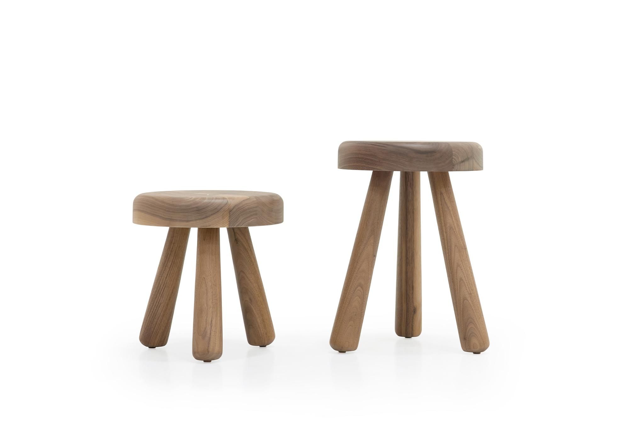 MOO STOOLS | DEAD FLAT WALNUT