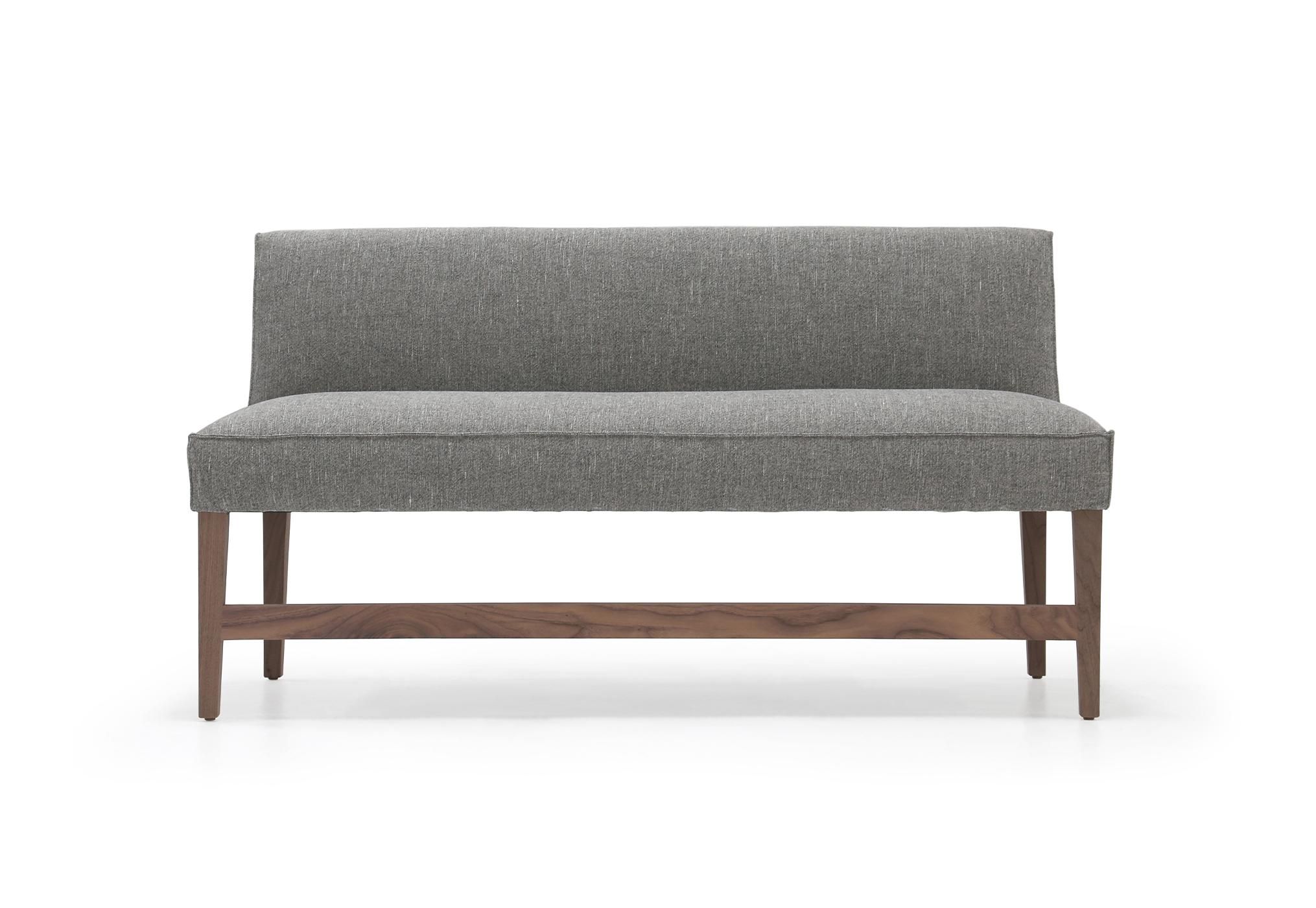 THIBAUT 60 " ARMLESS BANQUETTE | DESERT LINEN SALT + PEPPER